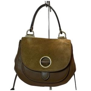 Michael Kors Women's Caramel Isadore Suede Messenger Purse Bag Ret $368